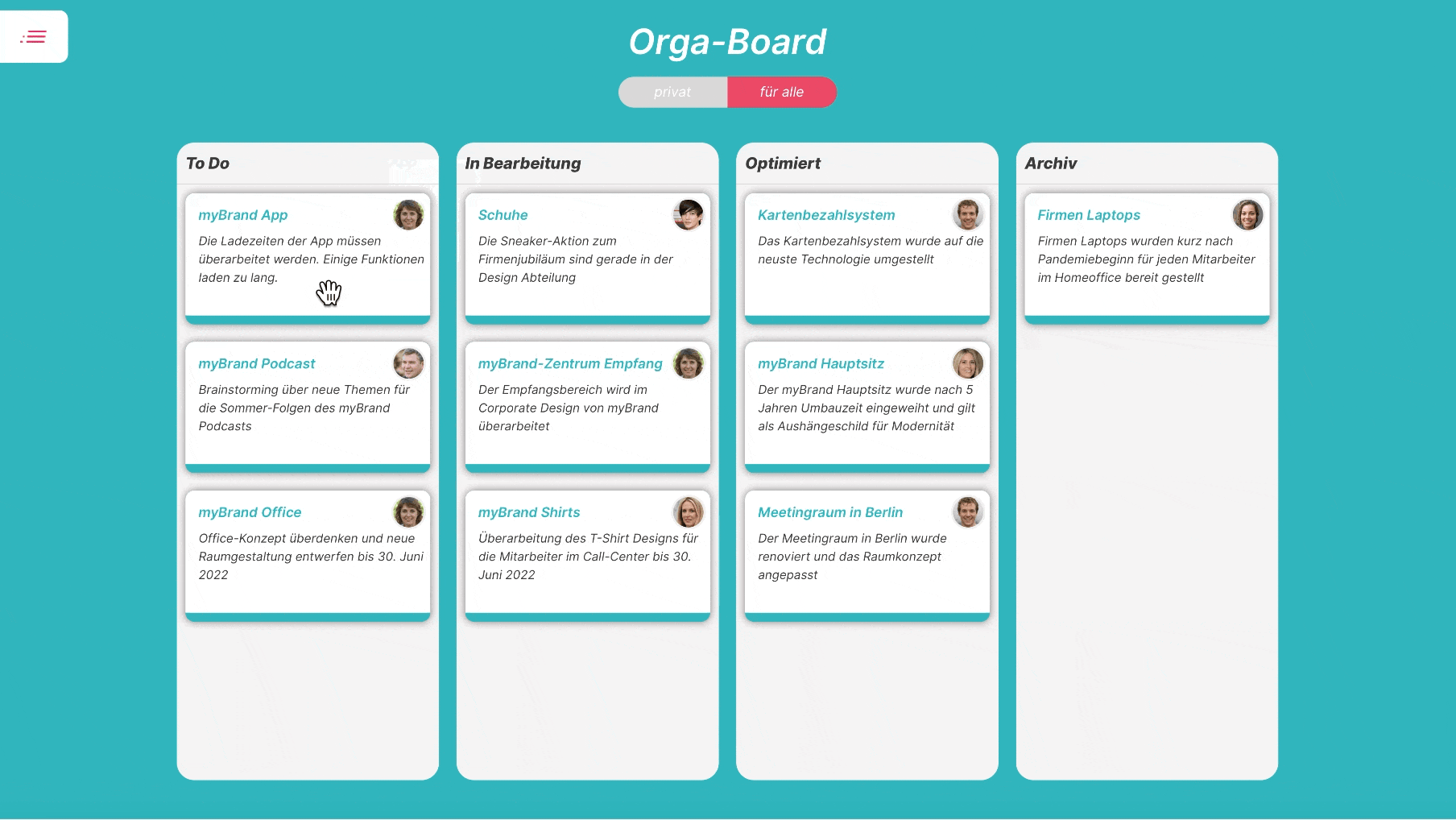 Brandification Orga-Board